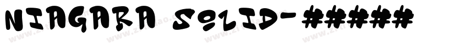 Niagara Solid字体转换